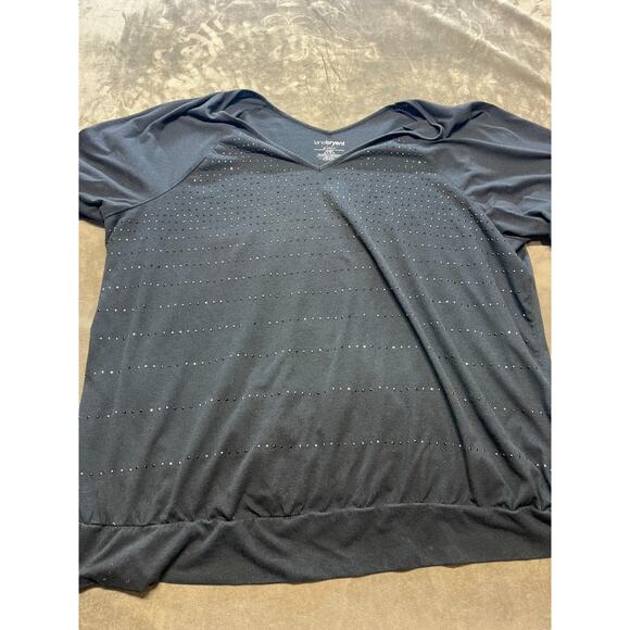 Lane Bryant Black V-Neck‎ blouse shirt Relaxed fit 26/28 - Picture 1 of 6
